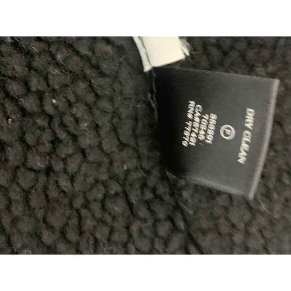 Ann Taylor Shiny Black Bomber Jacket Zip Up Womens Size Small - Picture 8 of 11